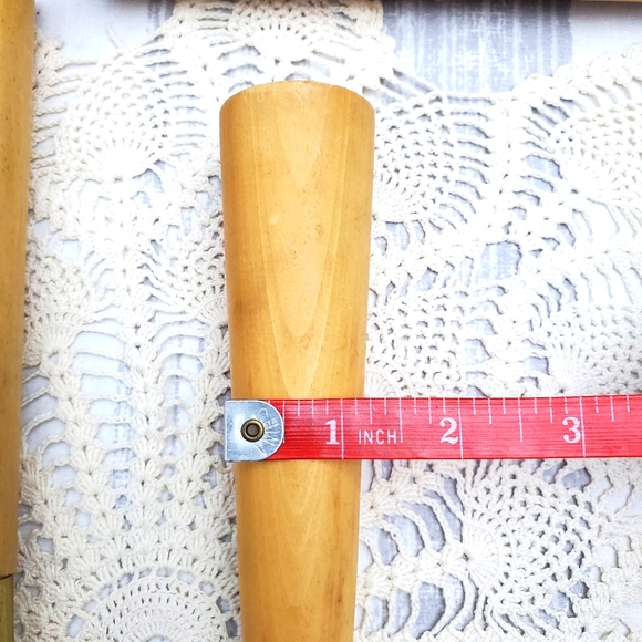 Hardwood Round Tapered Chair Table Stool Leg Set of 4 - Picture 9 of 13